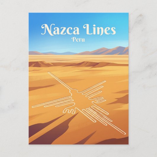 Nazca-lijnen Peru Briefkaart (Voorkant)