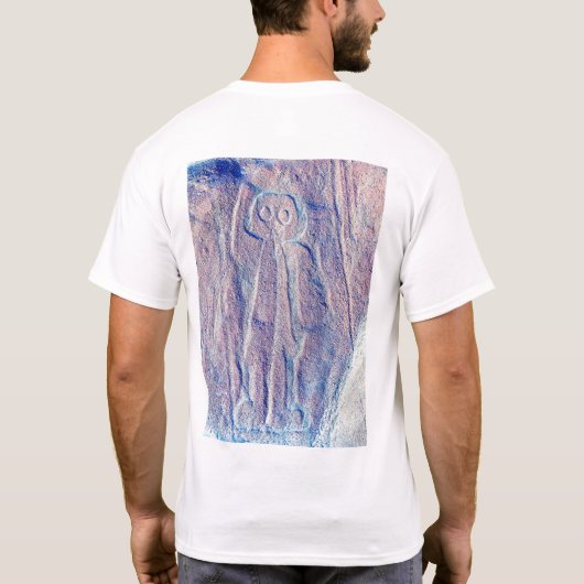 Nazca Lijnen van Peru Oude Alien Mystery Art T-shirt (Achterkant)