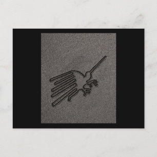 NAZCA LINES BIRD NAZCA LINES ART Geoglyphs Ancient Briefkaart