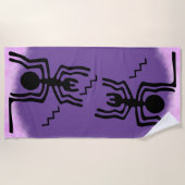 Nazca Lines Geogliefen - Ancient Blue Spider Strandlaken (Voorkant)