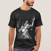Nazca Lines Geoglyphs - oude witte spin T-shirt (Voorkant)