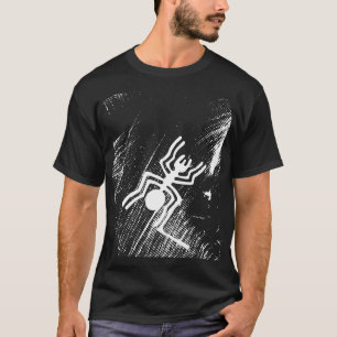 Nazca Lines Geoglyphs - oude witte spin T-shirt