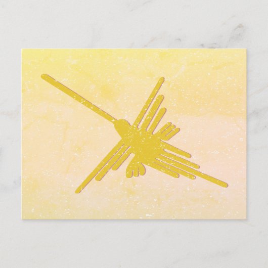 Nazca Lines Hummingbird Drawing, Peru Briefkaart (Voorkant)