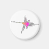 Nazca Lines Hummingbird Magneet (Voorkant)