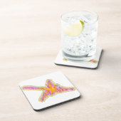 Nazca Lines Hummingbird met gekreukeld papieren ef Bier Onderzetter (Rechterzijde)