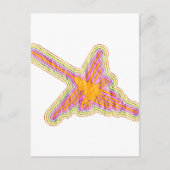 Nazca Lines Hummingbird met gekreukeld papieren ef Briefkaart (Voorkant)