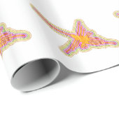 Nazca Lines Hummingbird met gekreukeld papieren ef Cadeaupapier (Rol Hoek)