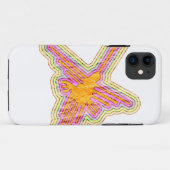 Nazca Lines Hummingbird met gekreukeld papieren ef Case-Mate iPhone Case (Achterkant (horizontaal))