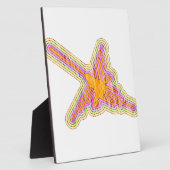 Nazca Lines Hummingbird met gekreukeld papieren ef Fotoplaat (Zijkant)