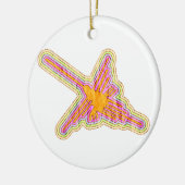Nazca Lines Hummingbird met gekreukeld papieren ef Keramisch Ornament (Links)