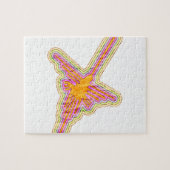Nazca Lines Hummingbird met gekreukeld papieren ef Legpuzzel (Horizontaal)