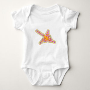 Nazca Lines Hummingbird met gekreukeld papieren ef Romper