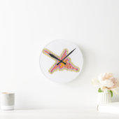 Nazca Lines Hummingbird met gekreukeld papieren ef Ronde Klok (Huis)