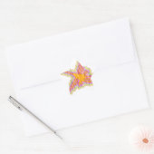 Nazca Lines Hummingbird met gekreukeld papieren ef Ster Sticker (Envelop)
