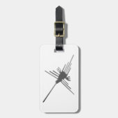 Nazca Lines Hummingbird Newsprint Bagagelabel (Voorkant verticaal)