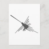 Nazca Lines Hummingbird Newsprint Briefkaart (Voorkant)