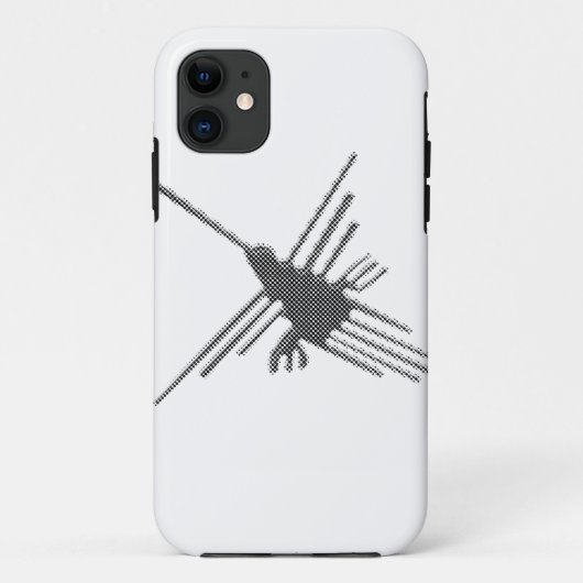 Nazca Lines Hummingbird Newsprint Case-Mate iPhone Case (Achterkant)