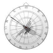 Nazca Lines Hummingbird Newsprint Dartbord (Voorkant)