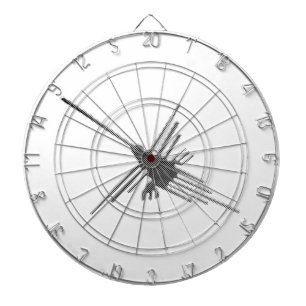 Nazca Lines Hummingbird Newsprint Dartbord