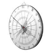 Nazca Lines Hummingbird Newsprint Dartbord (Voorkant Rechts)