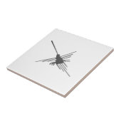 Nazca Lines Hummingbird Newsprint Tegeltje (Zijkant)