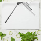 Nazca Lines Hummingbird Newsprint Theedoek (Gevouwen)