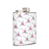 Nazca Lines Hummingbird Pattern Heupfles (Rechts)