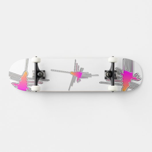 Nazca Lines Hummingbird Skateboard (Horizontaal)