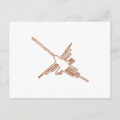 Nazca Lines Hummingbird Sketch Briefkaart (Voorkant)