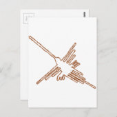 Nazca Lines Hummingbird Sketch Briefkaart (Voorkant / Achterkant)