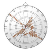 Nazca Lines Hummingbird Sketch Dartbord (Voorkant)