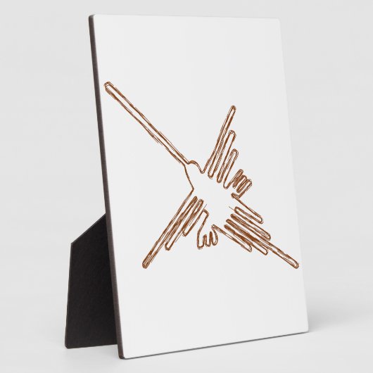 Nazca Lines Hummingbird Sketch Fotoplaat (Zijkant)