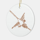 Nazca Lines Hummingbird Sketch Keramisch Ornament (Links)