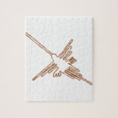 Nazca Lines Hummingbird Sketch Legpuzzel (Verticaal)