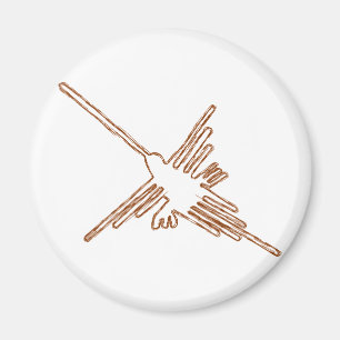 Nazca Lines Hummingbird Sketch Magneet