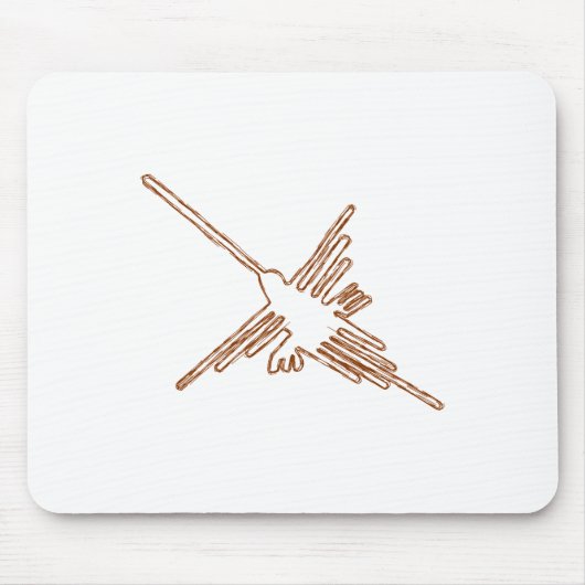 Nazca Lines Hummingbird Sketch Muismat (Voorkant)