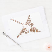 Nazca Lines Hummingbird Sketch Rechthoekige Sticker (Envelop)