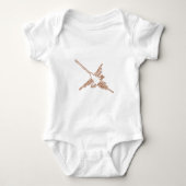 Nazca Lines Hummingbird Sketch Romper (Voorkant)