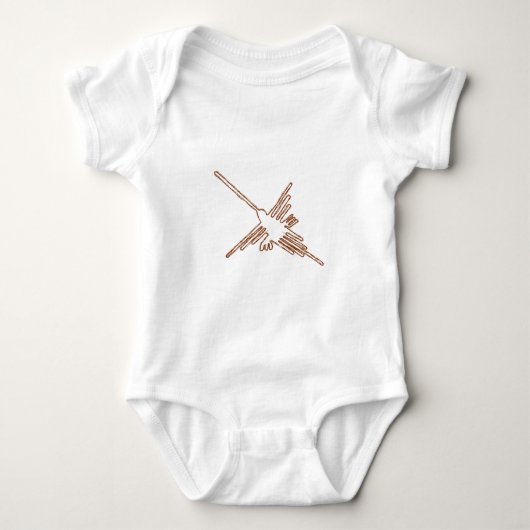 Nazca Lines Hummingbird Sketch Romper (Voorkant)