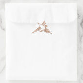 Nazca Lines Hummingbird Sketch Sticker (Tas)