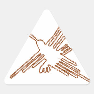 Nazca Lines Hummingbird Sketch Sticker
