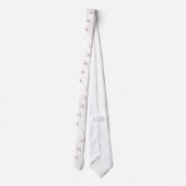 Nazca Lines Hummingbird Sketch Stropdas (Achterkant)