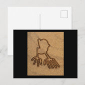 NAZCA LINES MANOS HANDS NAZCA LINES ART Geoglyphs Briefkaart (Voorkant / Achterkant)