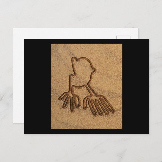 NAZCA LINES MANOS HANDS NAZCA LINES ART Geoglyphs Briefkaart (Voorkant / Achterkant)