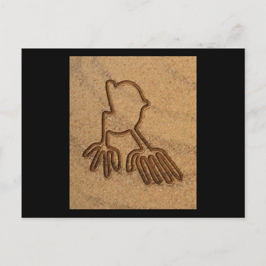 NAZCA LINES MANOS HANDS NAZCA LINES ART Geoglyphs Briefkaart (Voorkant)