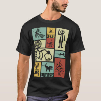 Nazca Lines - Peruaanse Geogliefen - Retro Box Art T-shirt