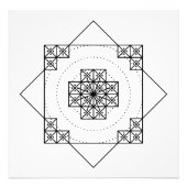 Nazca mandala peru geogliph symbool geometrie heil foto afdruk (Voorkant)