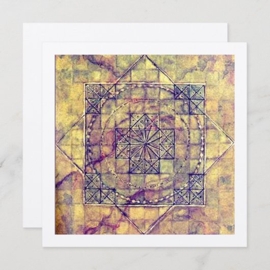 Nazca Mandala, Peru. Kaart (Voorkant / Achterkant)