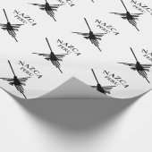 Nazca peru Hummingbird met gebogen tekst Cadeaupapier (Hoek)