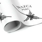 Nazca peru Hummingbird met gebogen tekst Cadeaupapier (Rol Hoek)